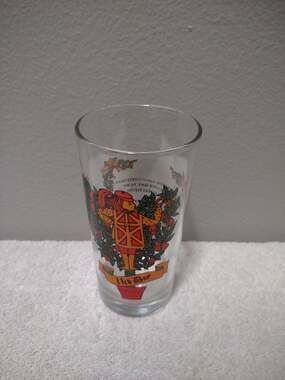 Indiana Glass 11th Day of Christmas Vintage Glass Tumbler Drinking Glass